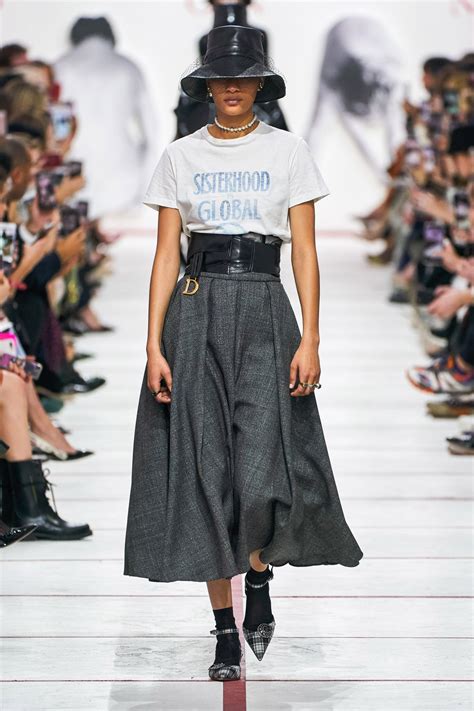 dior 2019 runway skirt blue|christian Dior fashion show.